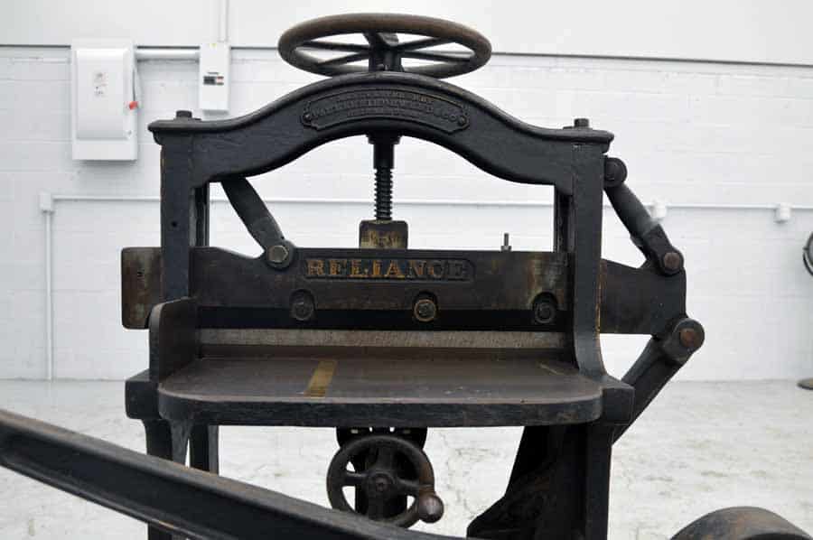 Reliance 16.5 ' Antique Paper Cutter | Boggs Equipment