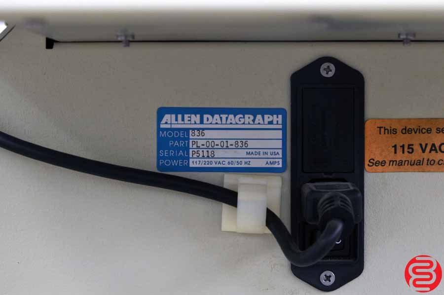 allen datagraph 536 owners manual